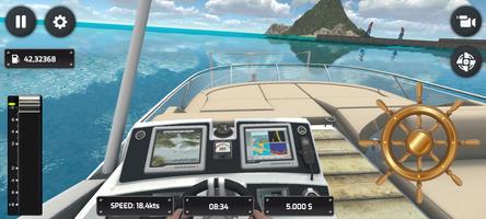 برنامه‌نما Realistic Yacht Simulator عکس از صفحه