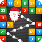 Santa Ball Bricks Breaker : Christmas Games 2018 icono