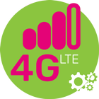 4G الجلاد LTE فقط أيقونة