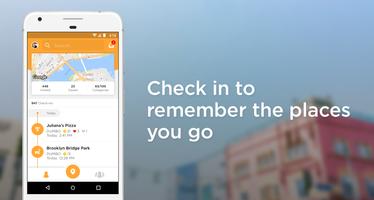 Foursquare Swarm: Check In الملصق