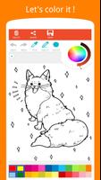 Cute Fox Coloring Book 截图 3