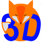 3D Fox ikona