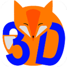 3D Fox icône