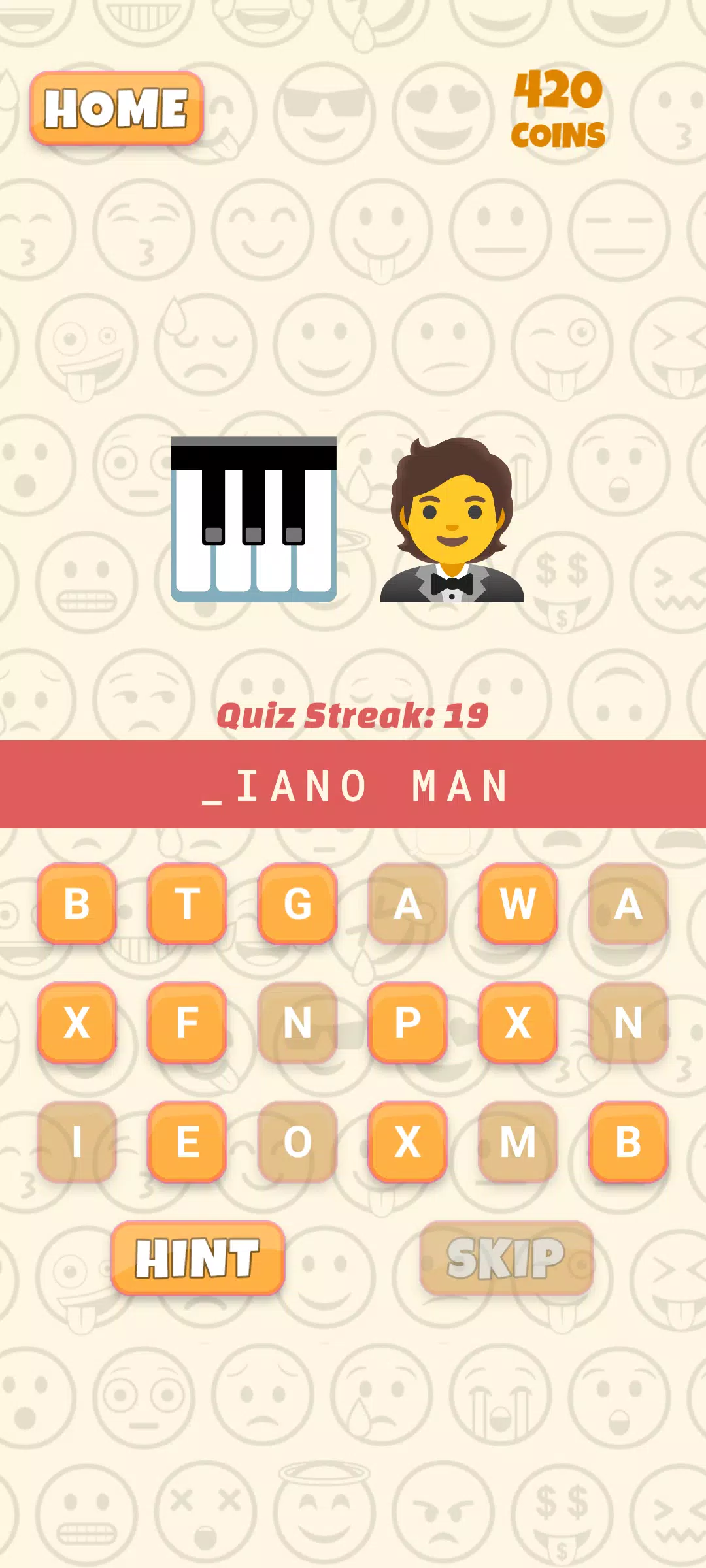 guess the emoji man piano
