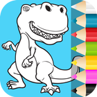 Dino Coloring Pages 2 icône