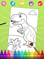 dinosaures à colorier Affiche