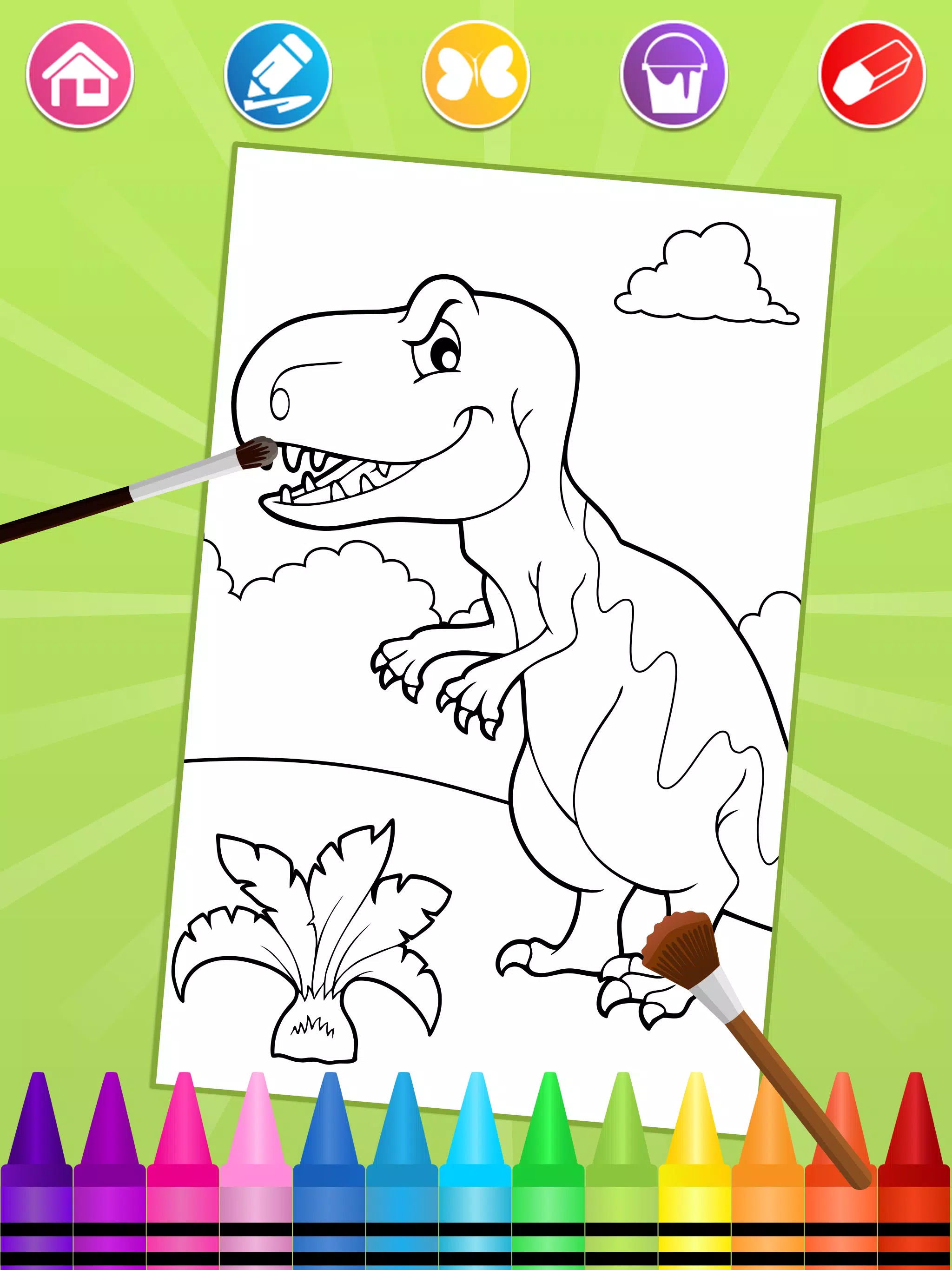 Desenhos de Dinosauros para Colorir para Adultos – Os melhores jogos e  aplicativos para iPhone e iPad