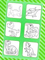 dinossauros para colorir imagem de tela 2