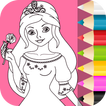 Princesse à colorier pour