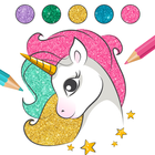 Unicorn Coloring Pages आइकन