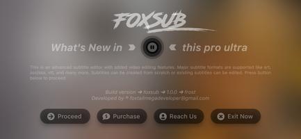 FoxSub: Subtitle Editor Plakat