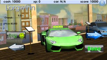 3D Taxi Drag Race syot layar 1