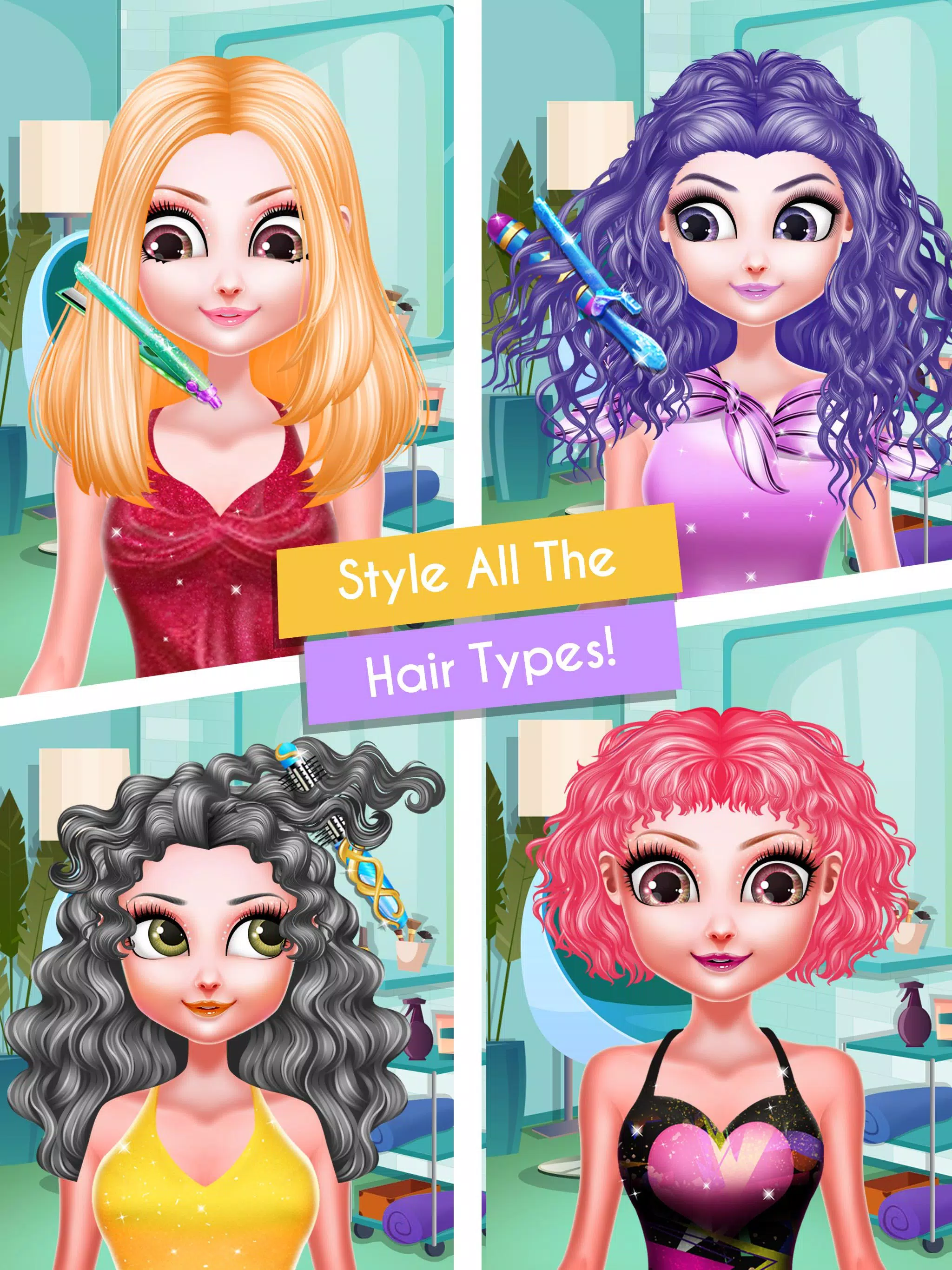 JOGO DE SALÃO DE BELEZA - GAME GIRL GAMES : HAIR SALON MAKEUP