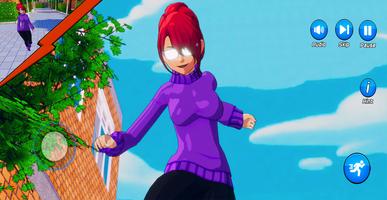 Anime School Girl Evil Teacher تصوير الشاشة 1