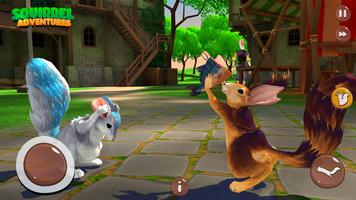 Squirrel Pet Life Sim 3D Games تصوير الشاشة 1