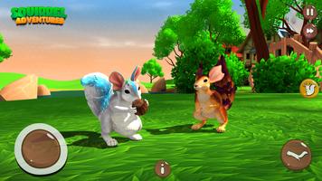 Squirrel Pet Life Sim 3D Games تصوير الشاشة 2