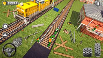 City Train Track Construction capture d'écran 2