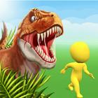 Dinosaur attack simulator 3D-icoon