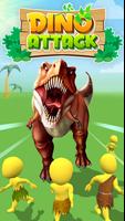 Dinosaur attack simulator 3D-poster