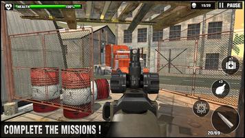 Perang Game 3D Menembak Pistol screenshot 3