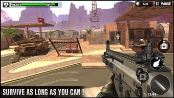 Perang Game 3D Menembak Pistol poster