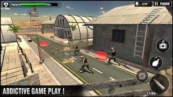 Perang Game 3D Menembak Pistol screenshot 1