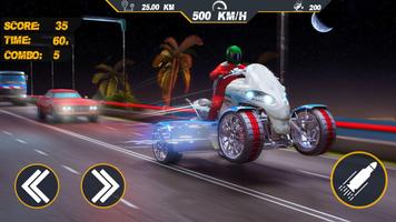 ATV Quad Bike Simulator: Traffic Shooting Game poster