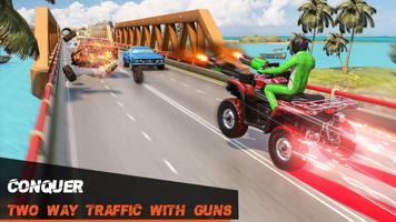 ATV Quad Bike Simulator: Traffic Shooting Game screenshot 2