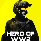 Hero of WW2 Black Ops War FPS أيقونة