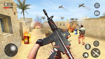 پوستر فرود تیراندازی بازی تکاور FPS