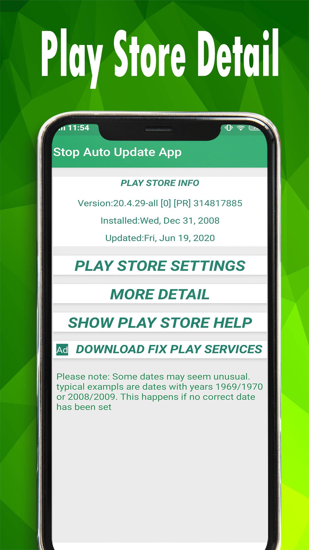 Play Store Setting Shortcut& Stop Auto Update Apps for Android - APK