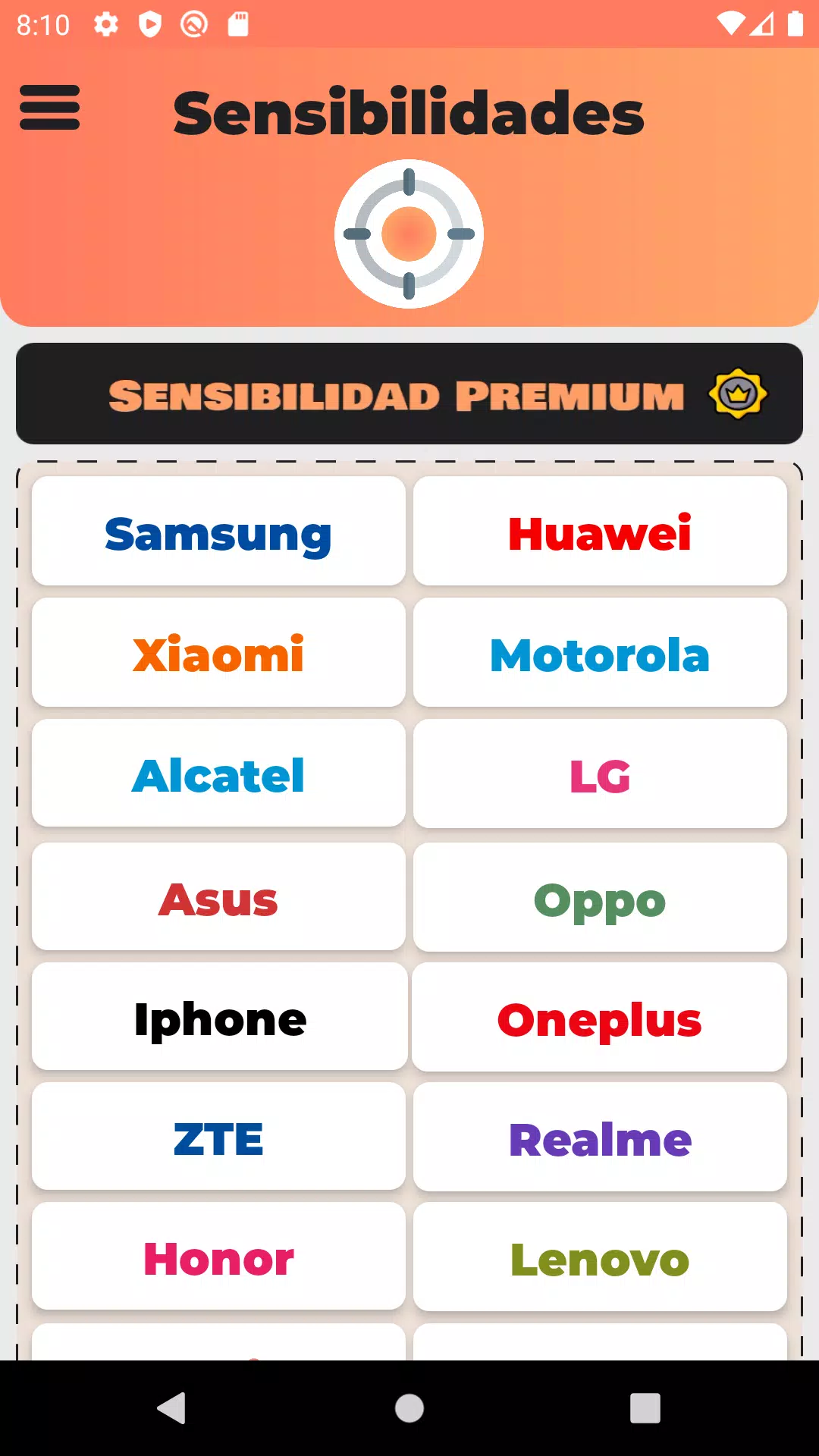 Sensibilidad APK