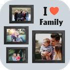 Family photo editor & frames آئیکن