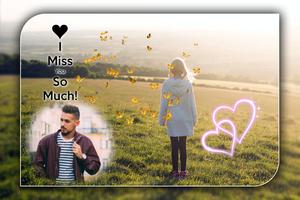 Miss You Photo Frame Affiche