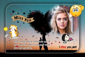 Miss You Photo Frame ảnh chụp màn hình 2