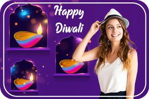 Happy Diwali photo frame Affiche