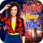 Happy new year Photo Frame أيقونة