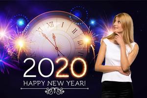 Happy new year Photo Frame الملصق