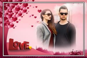 Love Valentine Photo frame captura de pantalla 3