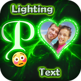 Lighting Text Photo Frames icône