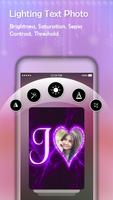 Lighting Text Photo Frames captura de pantalla 1