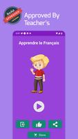 Französisch lernen für Kinder Plakat