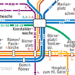 Carte du métro de Francfort