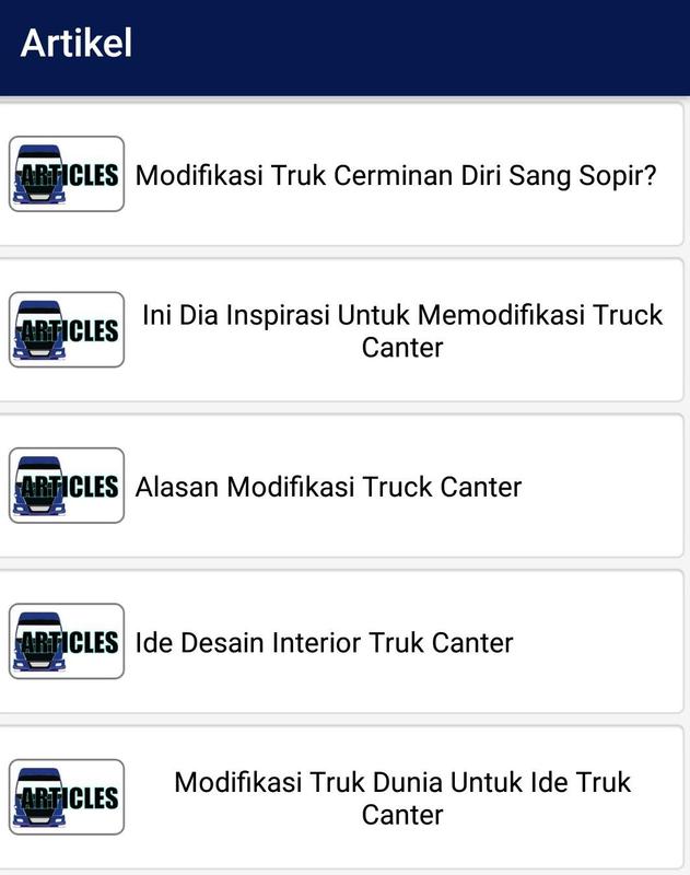 Canter Mania Truck Modifikasi for Android APK Download