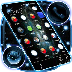 Blue Flame Theme XAPK download