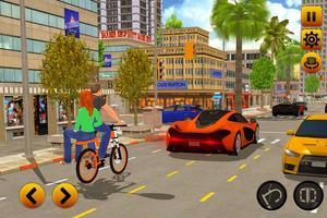 BMX Bicycle Taxi Driver 2019: Cab Sim capture d'écran 2
