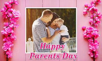 Happy Parents Day Photo Frame الملصق