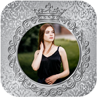 Silver Photo Frames Editor icône