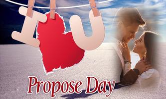 Propose Day Photo Frame Affiche
