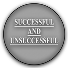 Successful and unsuccessful icône